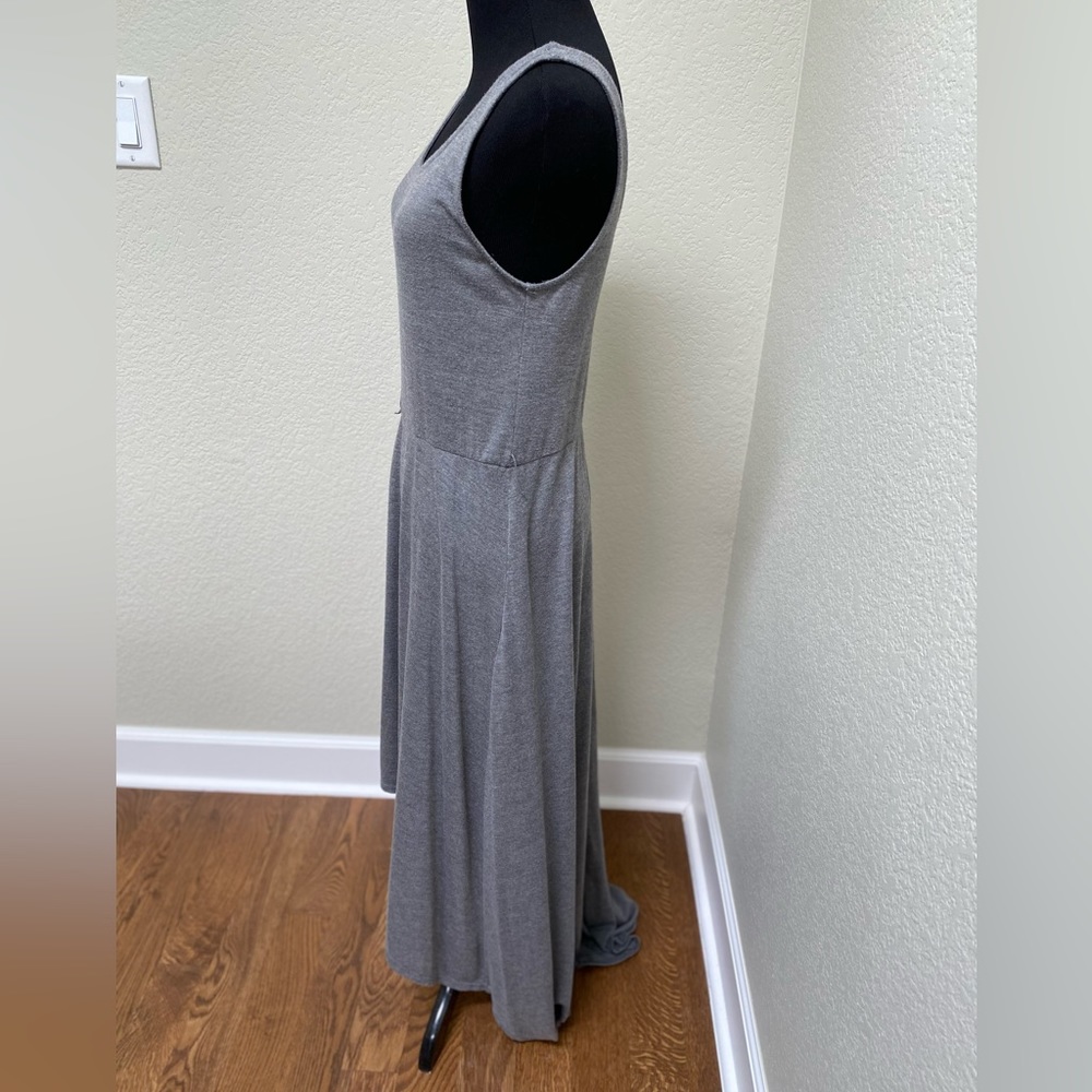 Grey Hi-Lo Casual Dress